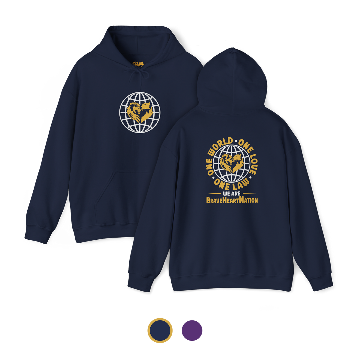 One World, One Love, One Law | Heavy Hoodie