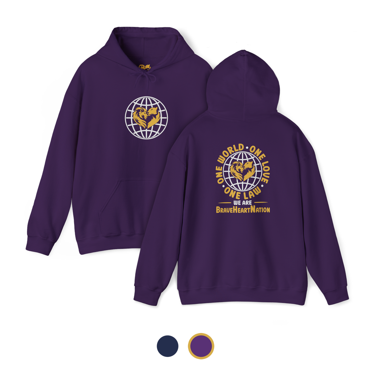 One World, One Love, One Law | Heavy Hoodie