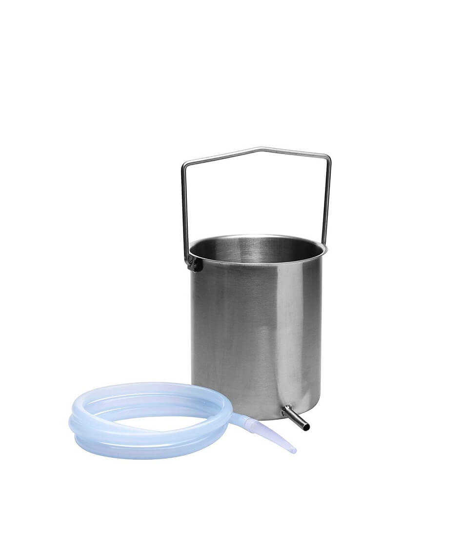 Stainless Steel Enema Bucket (includes tubing)